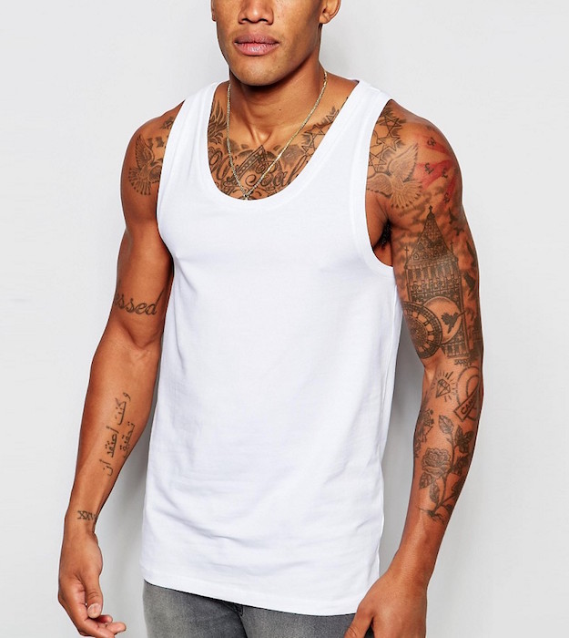 ASOS Muscle Tank In White